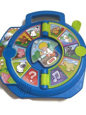 See n Say Animals & Sounds 2015 Blue Fisher Price 20 Sounds DVP80 TESTED WORKS